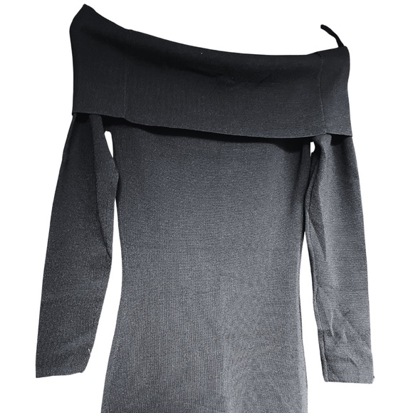 NWT Bardot Revolve Off Shoulder Long Sleeve Sweater Dress - Picture 8 of 8